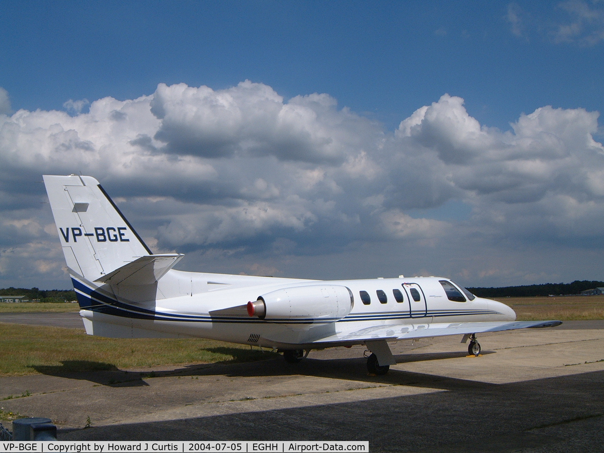 VP-BGE, 1975 Cessna 500 Citation I C/N 500-0287, Destroyed in a fatal crash on 30th March 2008.