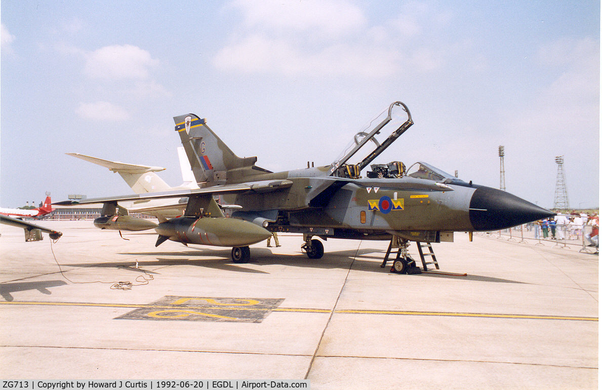 ZG713, 1990 Panavia Tornado GR.1A C/N 824/BS180/3396, Coded G/13 Squadron.
