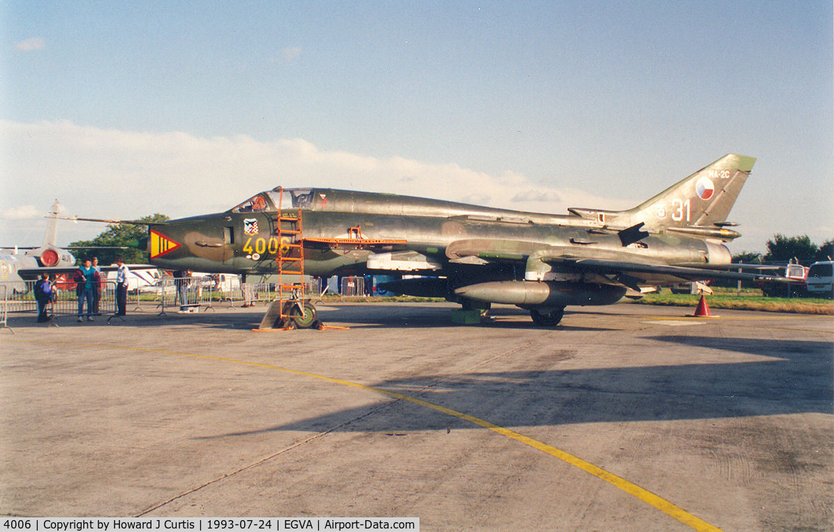 4006, 1989 Sukhoi Su-22M-4 C/N 40306, In the static display.