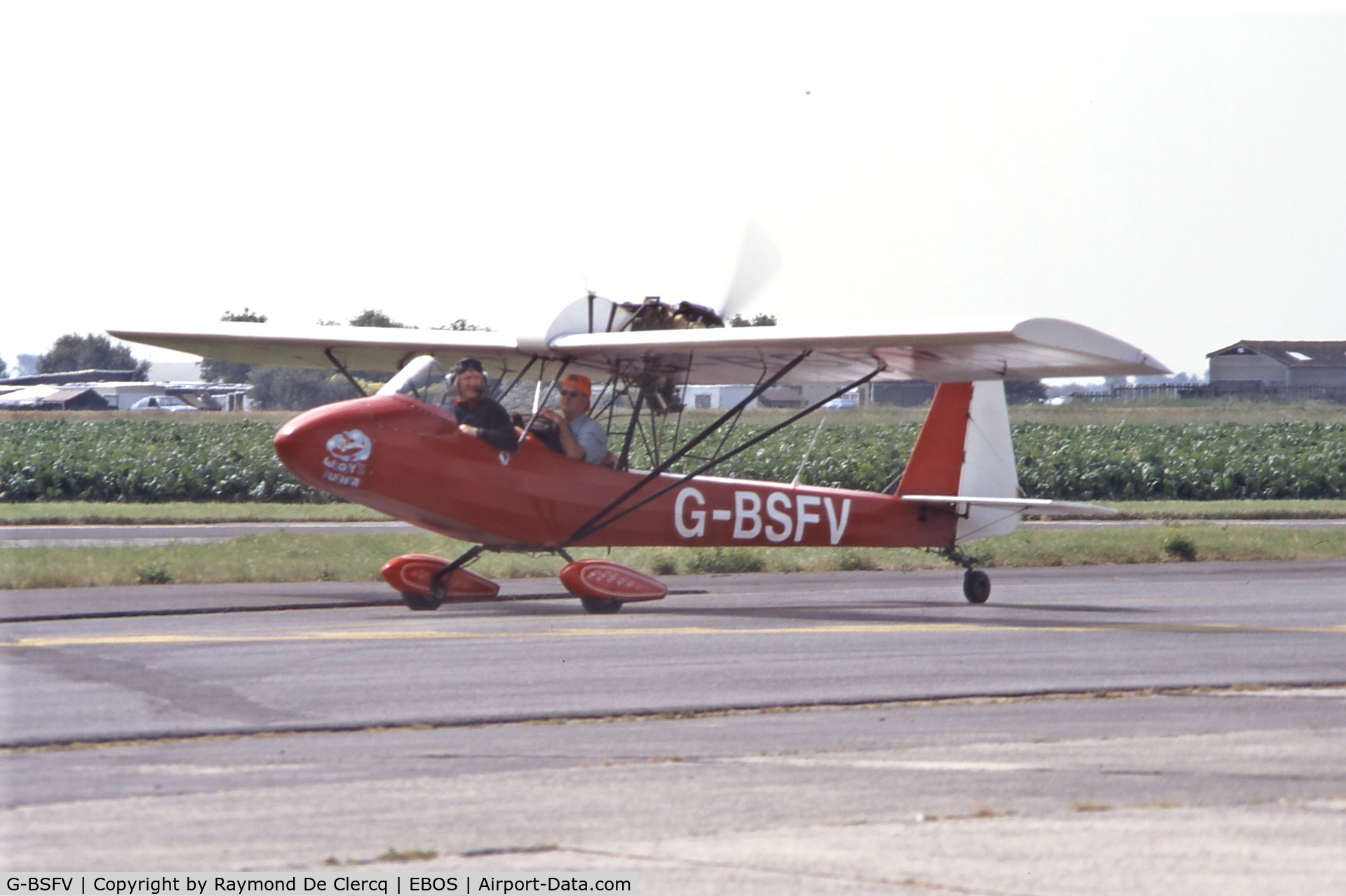 G-BSFV, 1982 Aerosport Woody Pusher WAS-2 C/N 201, Airsow Ostend 1997