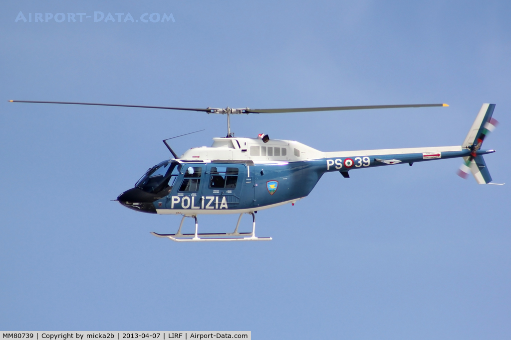 MM80739, Agusta AB-206A-1 C/N 9141, In flight