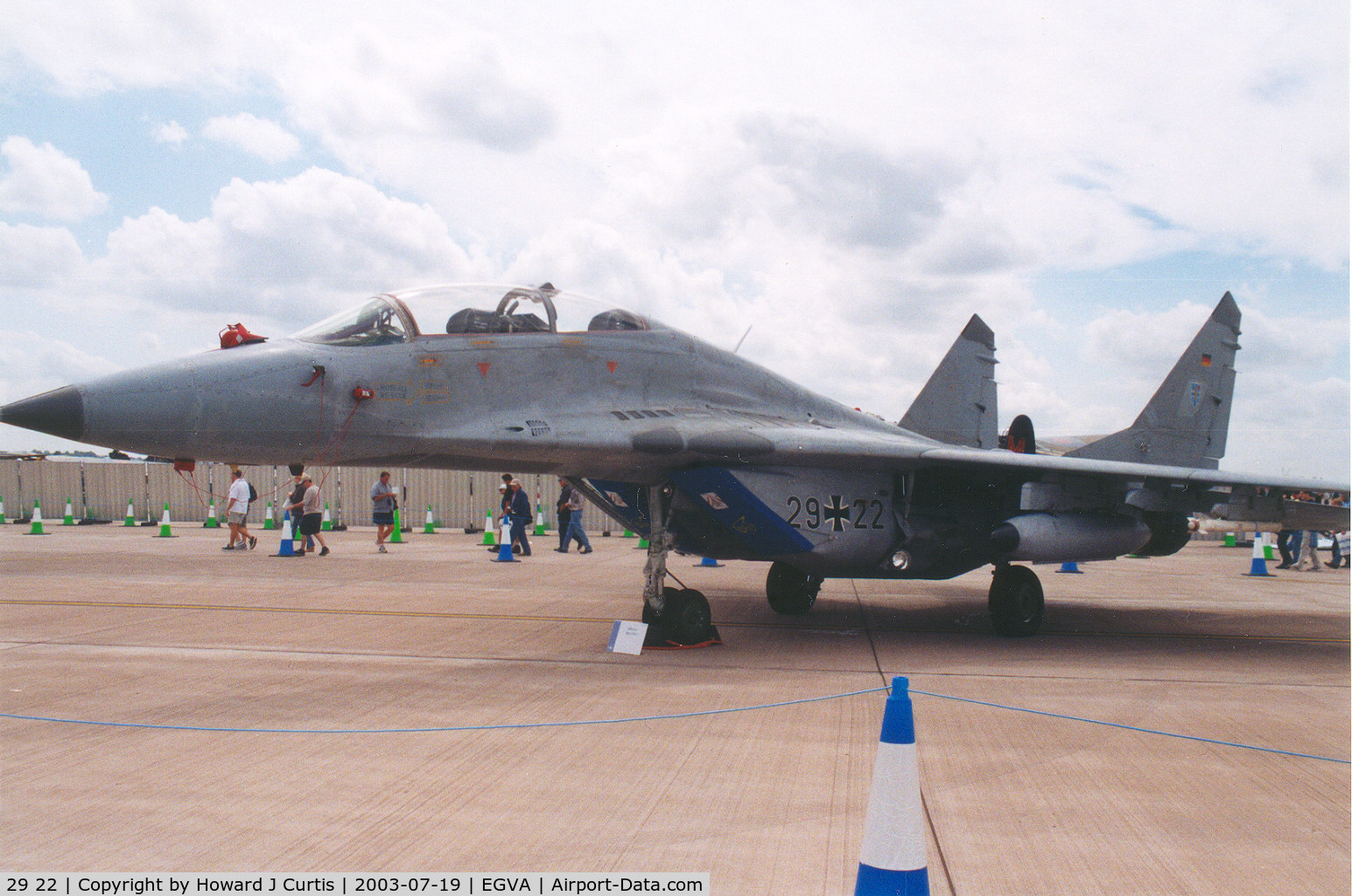 29 22, 1988 Mikoyan-Gurevich MiG-29GT C/N N50903006448, In the static display.