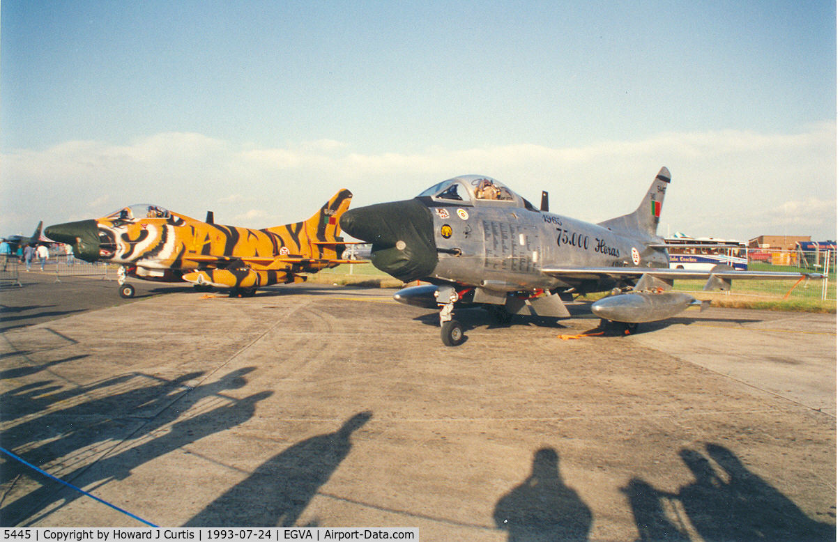 5445, Fiat G-91R/3 C/N F1-0091, With sister ship 5454.