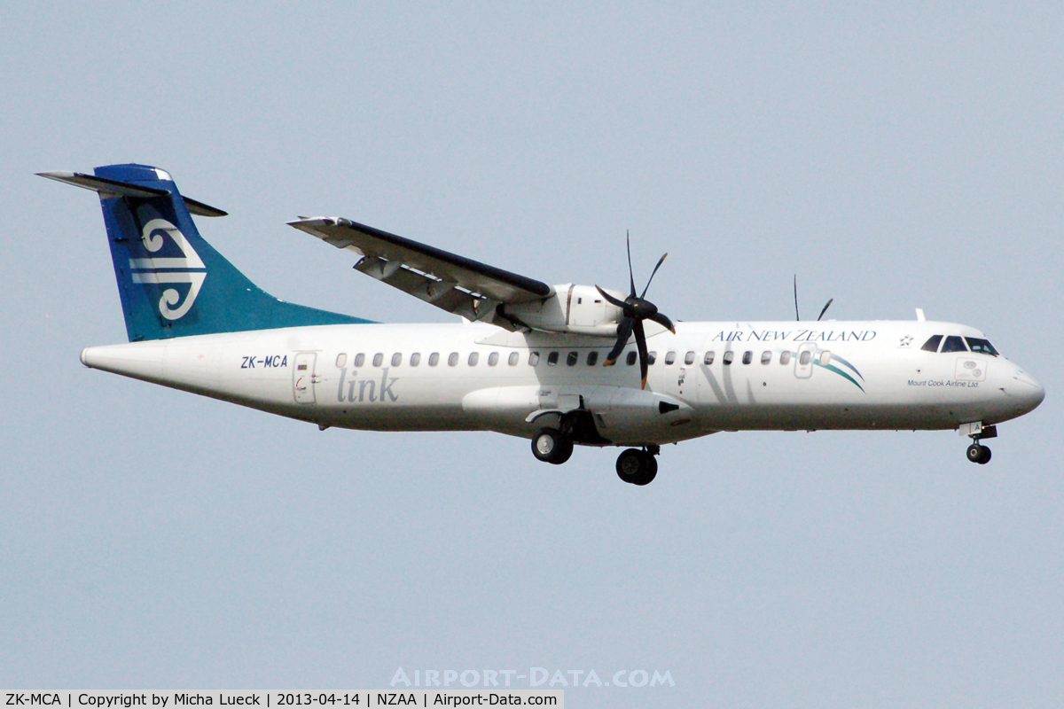ZK-MCA, 1999 ATR 72-212A C/N 597, At Auckland