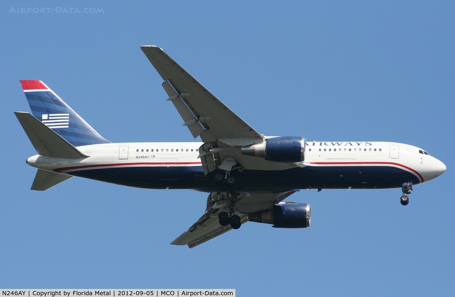 N246AY, 1987 Boeing 767-201ER C/N 23898, US Airways 767