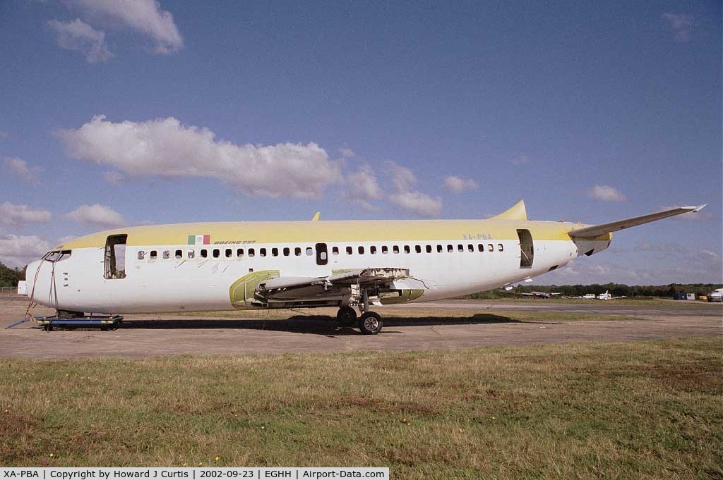 XA-PBA, 1972 Boeing 737-2H6 C/N 20631, Being broken up for spares.