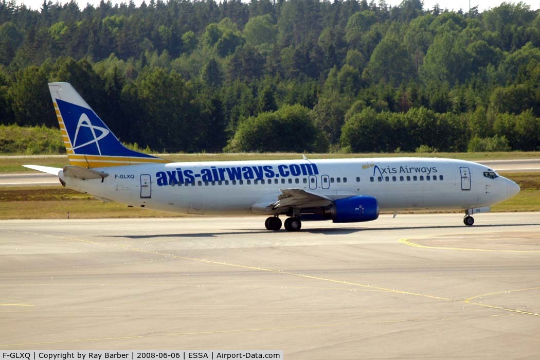 F-GLXQ, 1990 Boeing 737-4Y0 C/N 24688, Boeing 737-4Y0 [24688] (Axis Airways) Arlanda~SE 06/06/2008