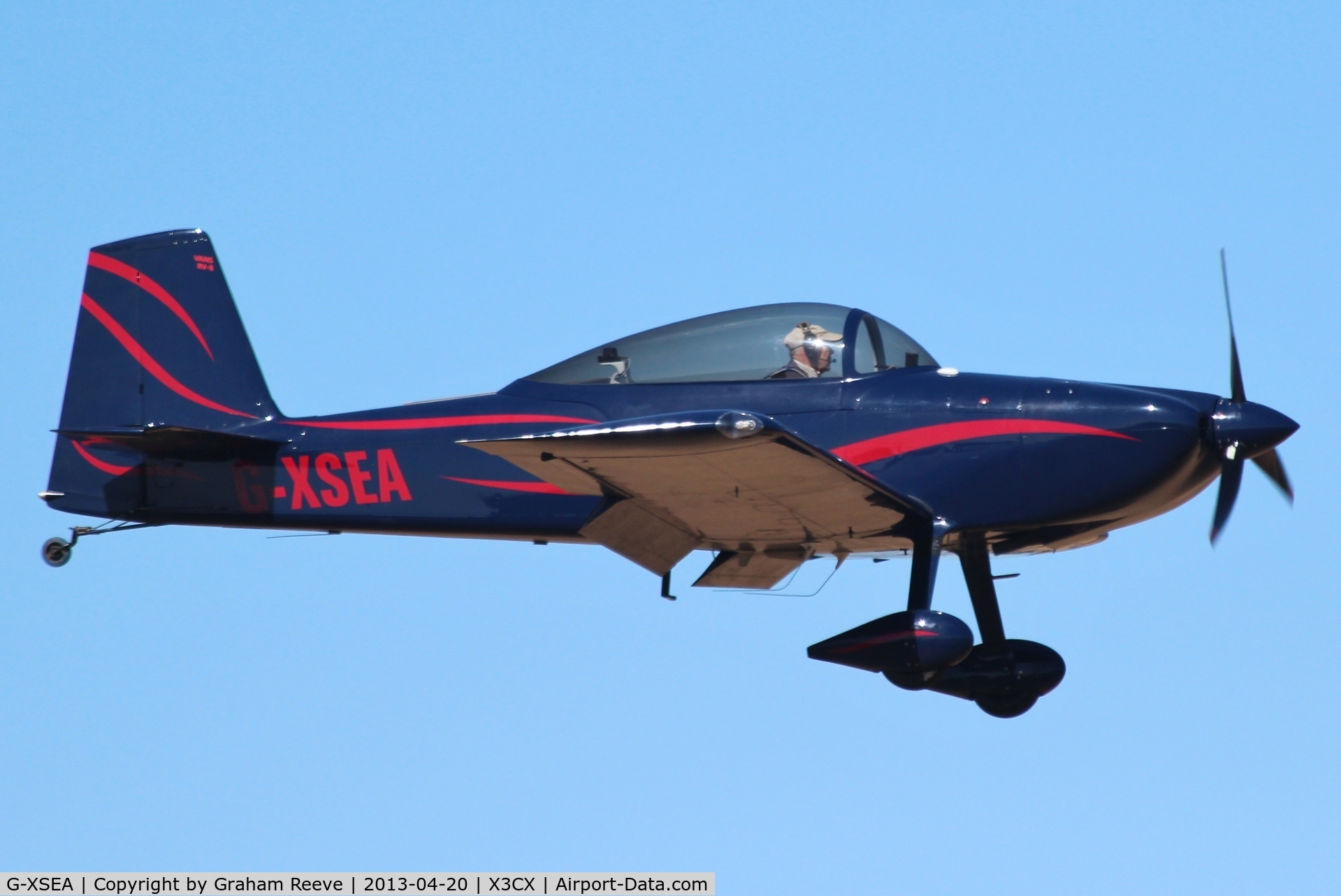 G-XSEA, 2005 Vans RV-8 C/N PFA 303-14228, On finals to land at Northrepps.