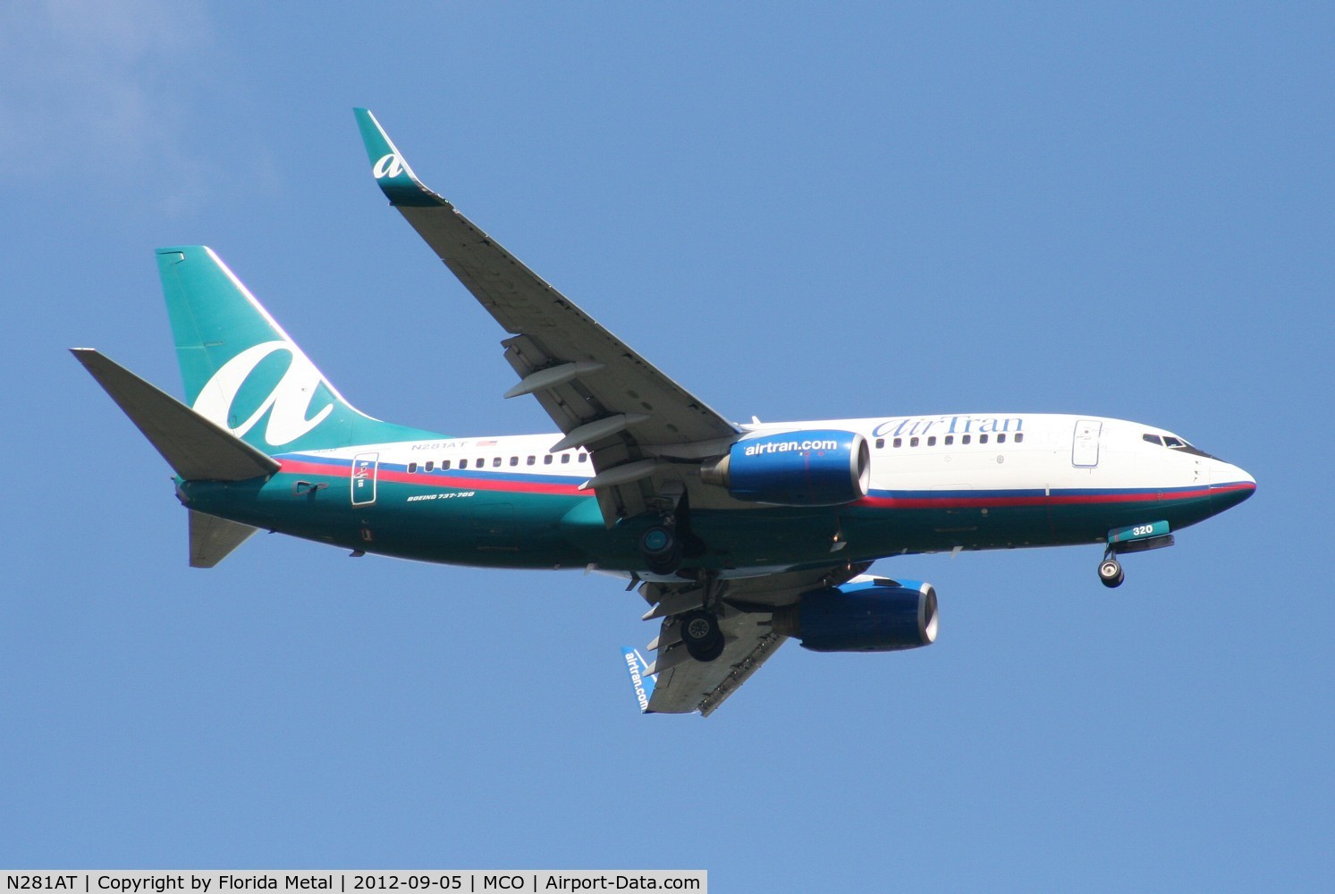 N281AT, 2006 Boeing 737-7BD C/N 33922, Air Tran 737