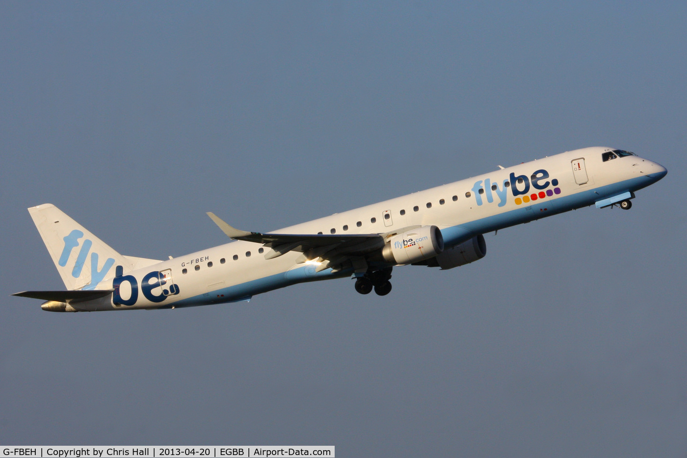 G-FBEH, 2007 Embraer 195LR (ERJ-190-200LR) C/N 19000128, flybe