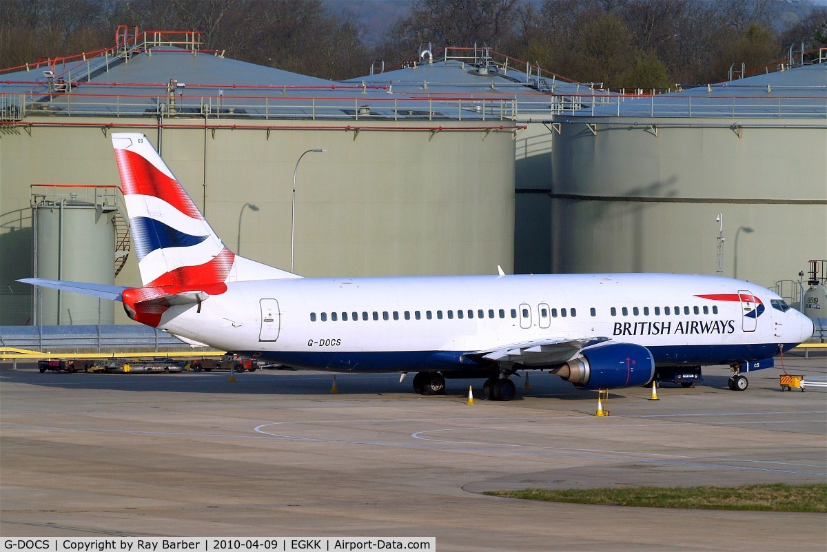 G-DOCS, 1992 Boeing 737-436 C/N 25852, Boeing 737-436 [25852] (British Airways) Gatwick~G 09/04/2010