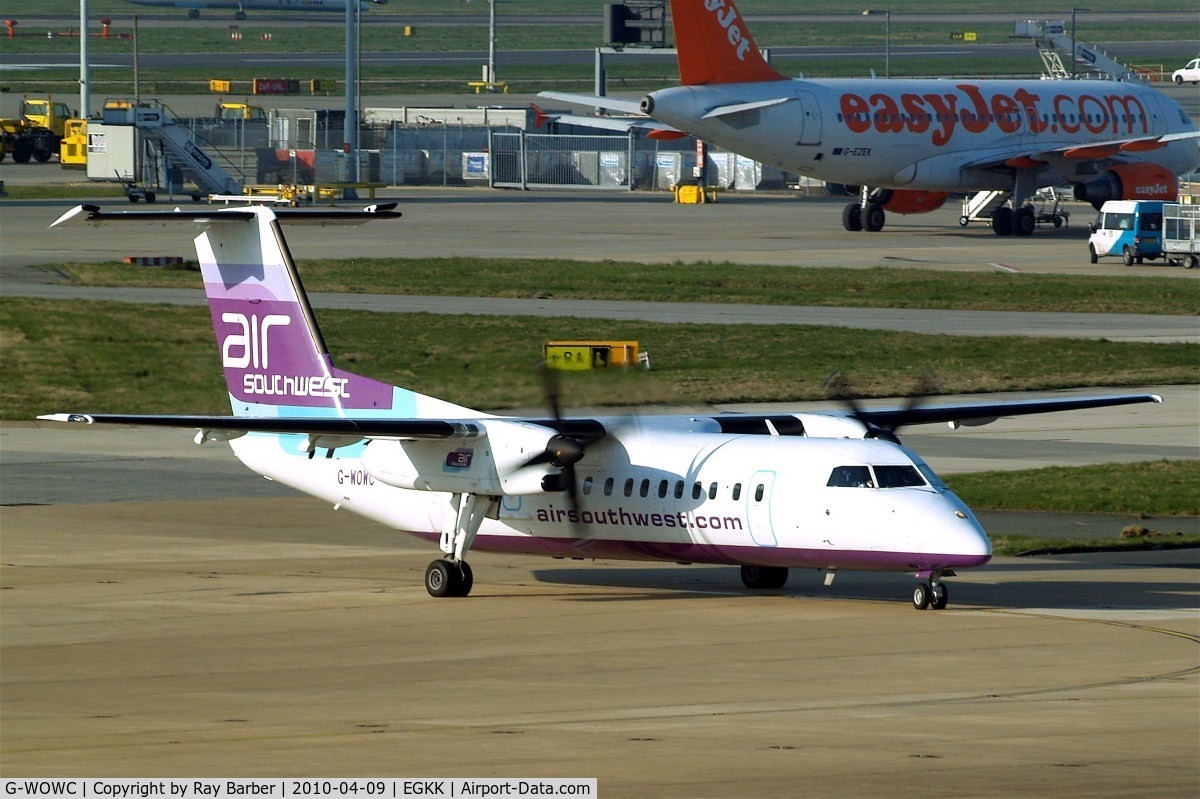 G-WOWC, 1991 De Havilland Canada DHC-8-311 Dash 8 C/N 311, DHC-8-311A [311] (Air Southwest) Gatwick~G 09/04/2010