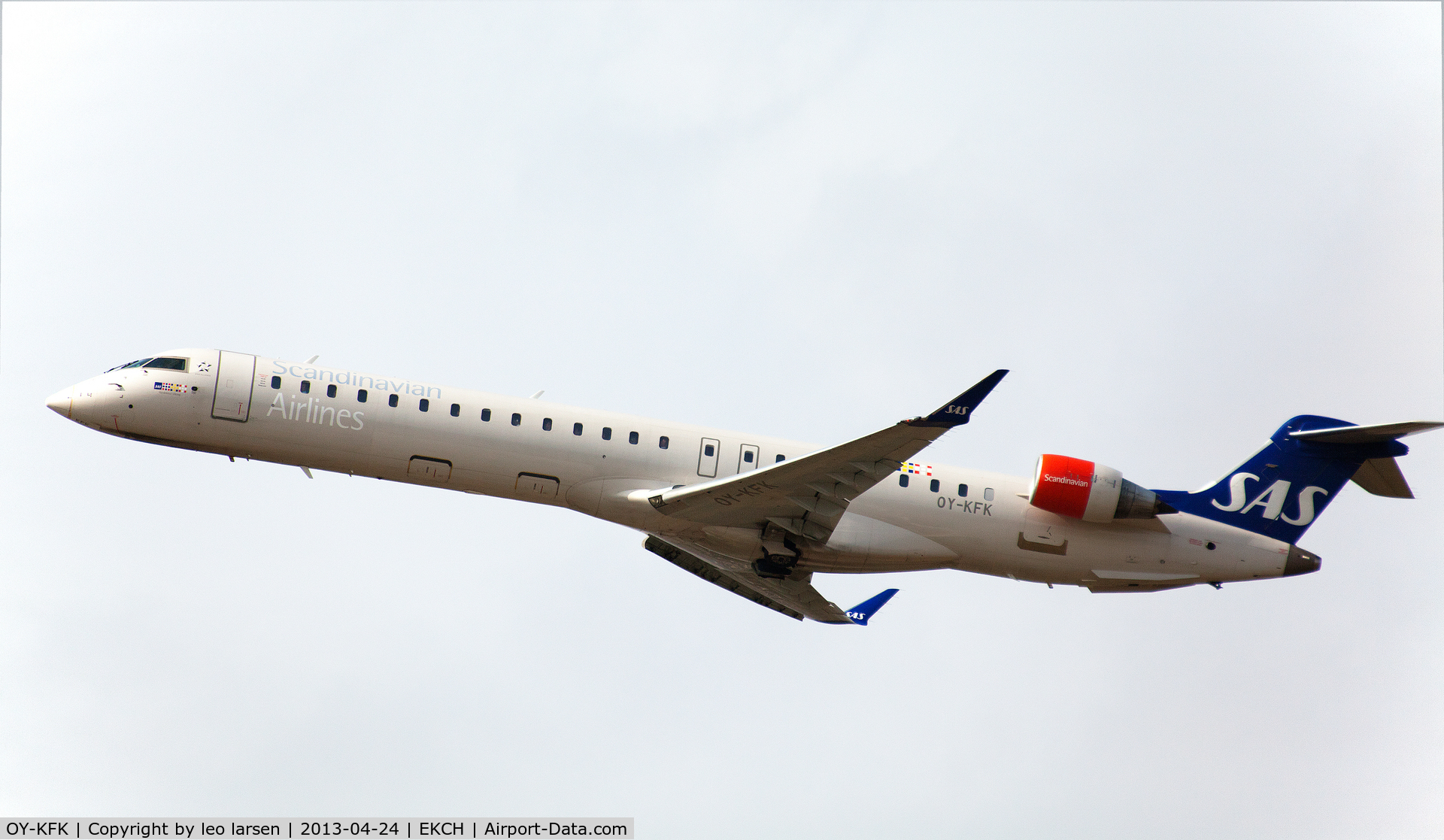 OY-KFK, 2009 Bombardier CRJ-900 (CL-600-2D24) C/N 15244, Copenhagen Kastrup 24.4.13