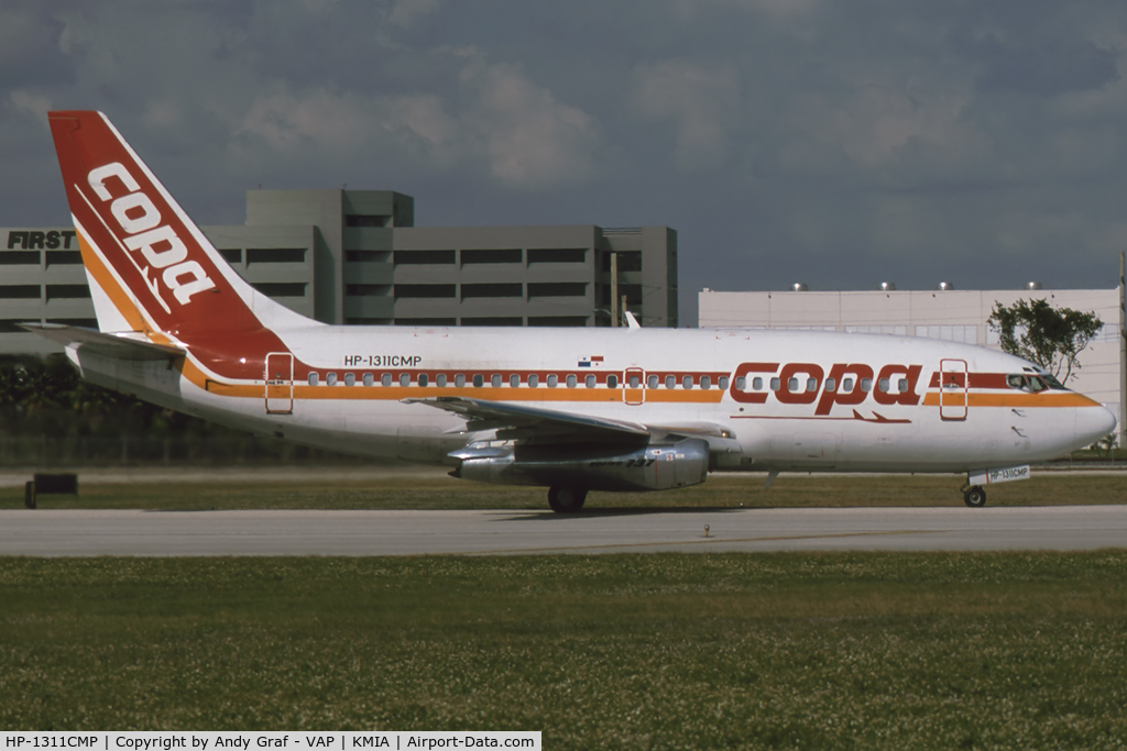 HP-1311CMP, 1975 Boeing 737-2H6C C/N 21109, COPA 737-200