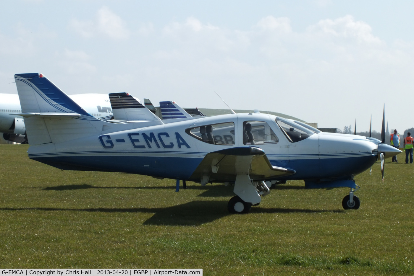 G-EMCA, 1999 Rockwell Commander 114B C/N 14661, visitor to the Rockwell Commander fly-in at Kemble