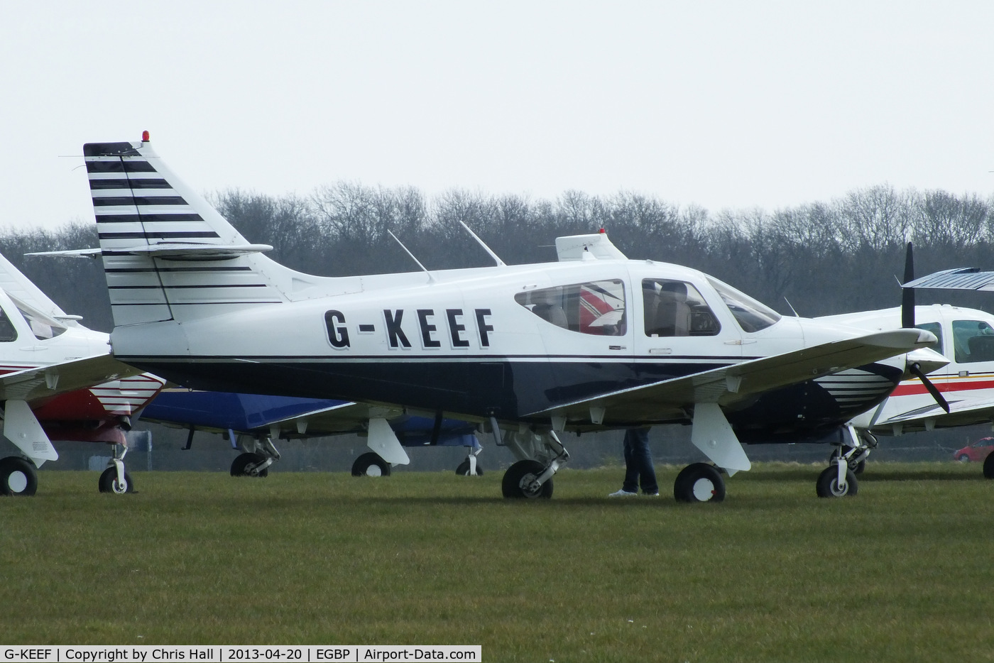 G-KEEF, 1994 Rockwell Commander 114B C/N 14610, visitor to the Rockwell Commander fly-in at Kemble