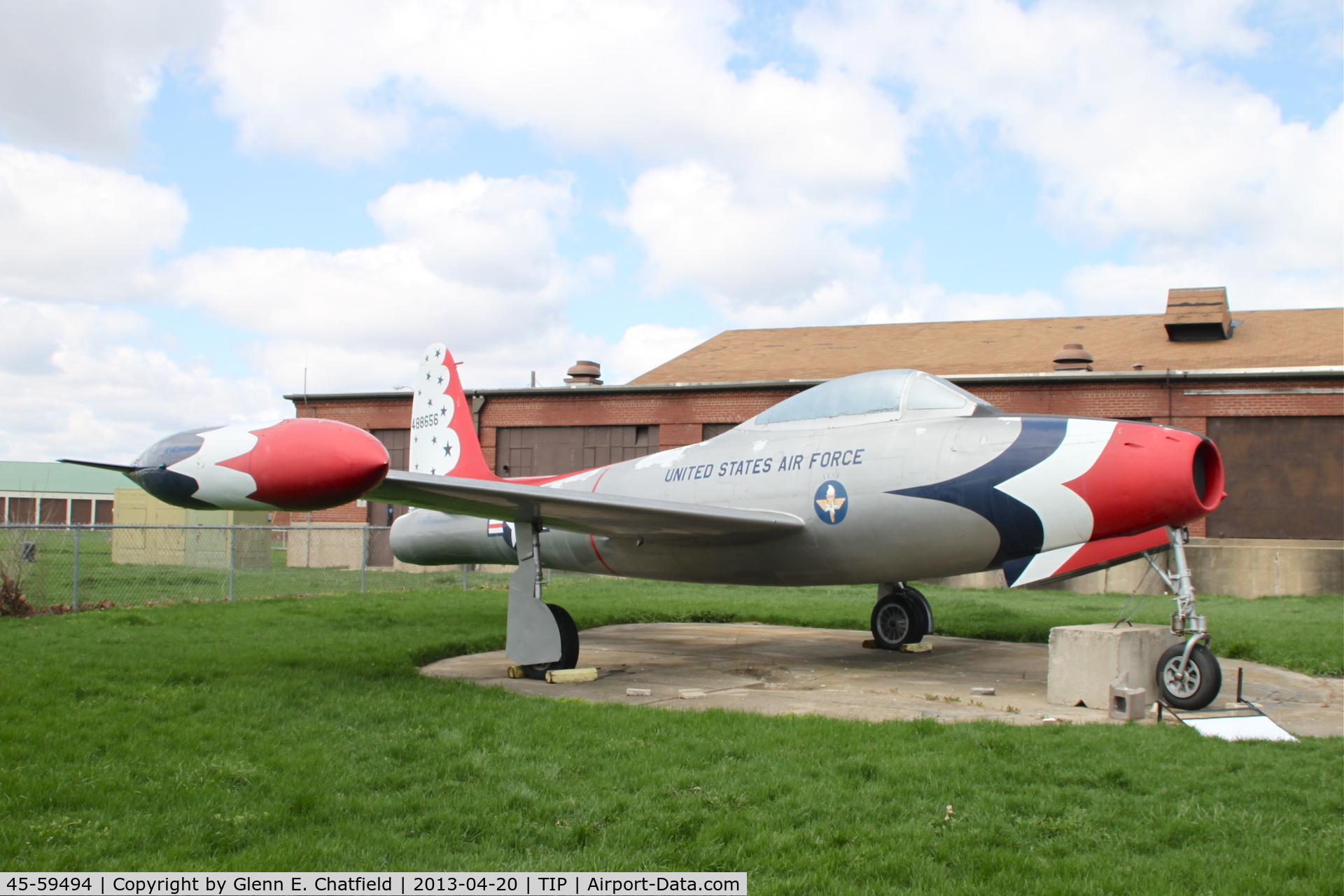 45-59494, 1945 Republic YP-84A-10-RE Thunderjet C/N 488556, Chanute Air Museum