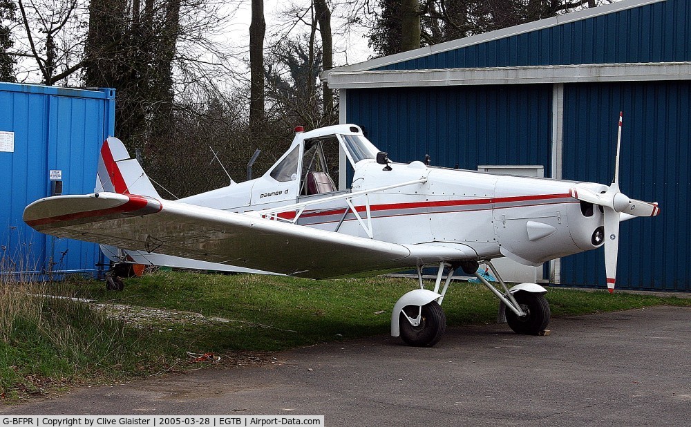 G-BFPR, 1978 Piper PA-25-235 Pawnee C/N 25-7856007, Ex: N82591 > G-BFPR > I-TOZU > SE-KGY > G-BFPR - Originally owned to, Miller Aircraft Hire Ltd in April 1978 and currently with, Booker Gliding Club Ltd since July 2002.