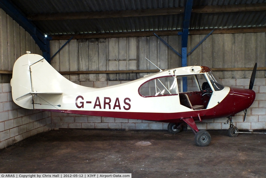 G-ARAS, 1960 Champion 7FC Tri-Traveler C/N 396, at Yeatsall Farm, Abbots Bromley