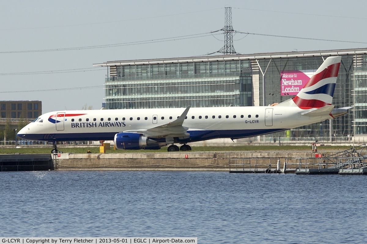 G-LCYR, 2012 Embraer 190SR (ERJ-190-100SR) C/N 19000563, 2012 Embraer ERJ 190SR, c/n: 19000563 at London City