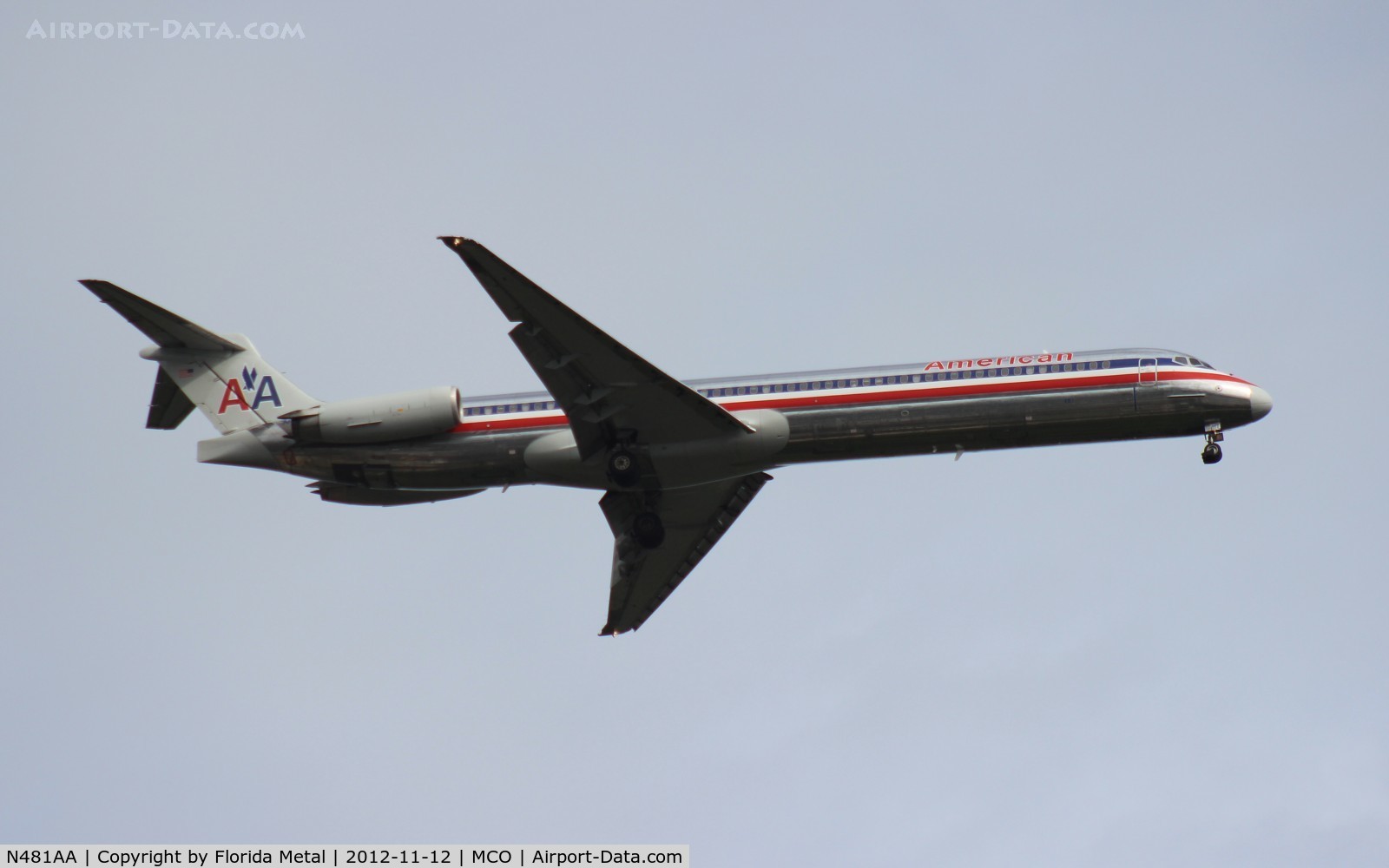 N481AA, 1988 McDonnell Douglas MD-82 (DC-9-82) C/N 49656, American MD-82