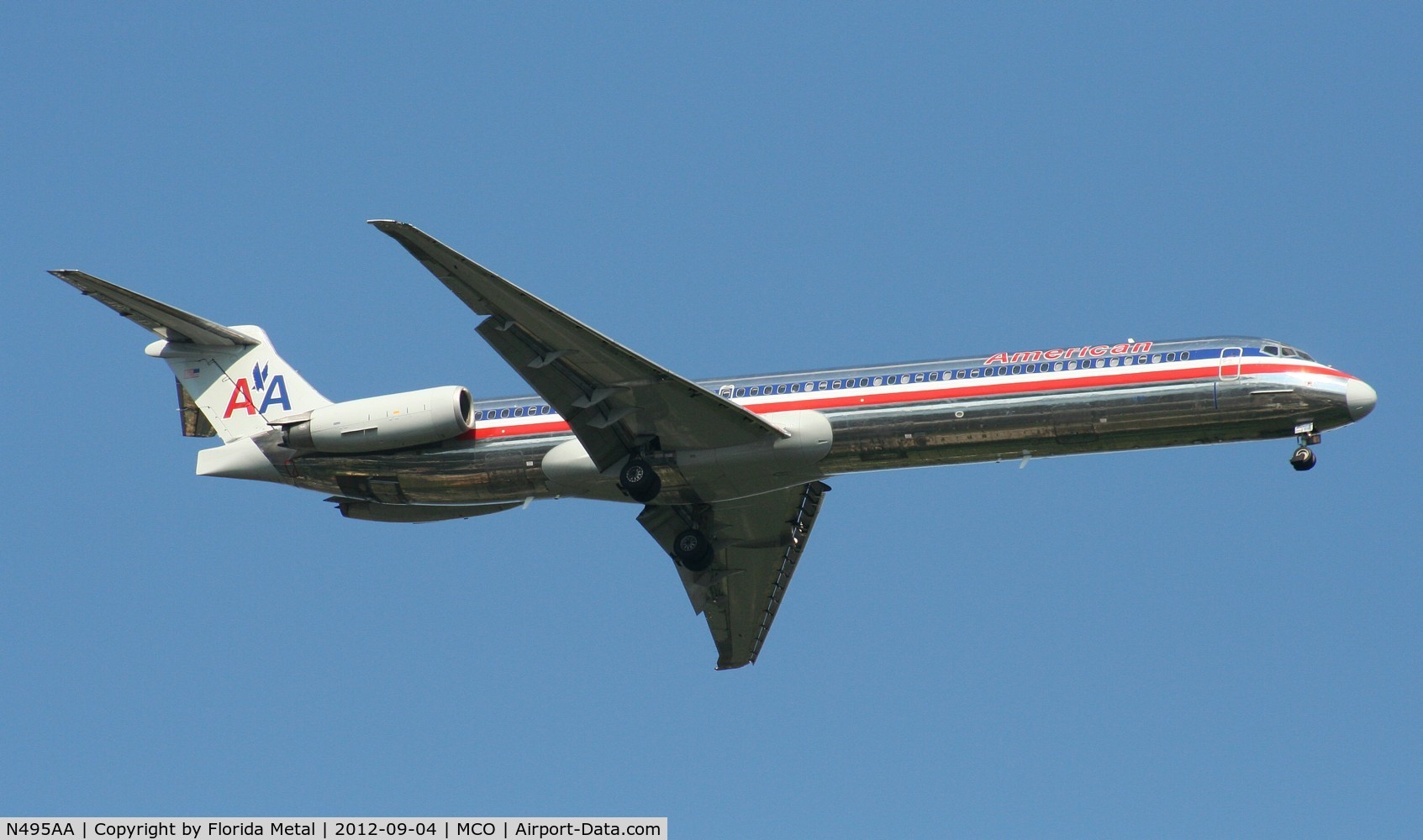 N495AA, 1989 McDonnell Douglas MD-82 (DC-9-82) C/N 49733, American MD-82