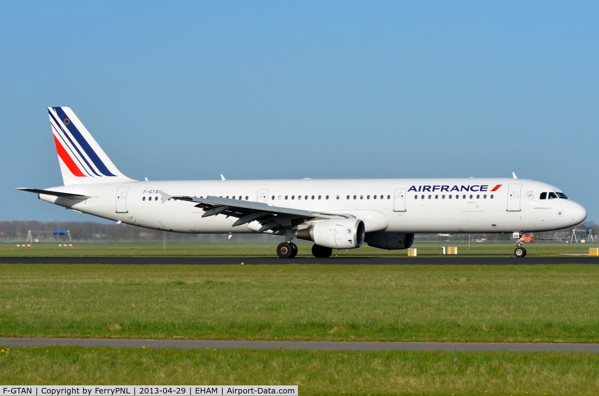 F-GTAN, 2007 Airbus A321-211 C/N 3051, Air France A321 just landed