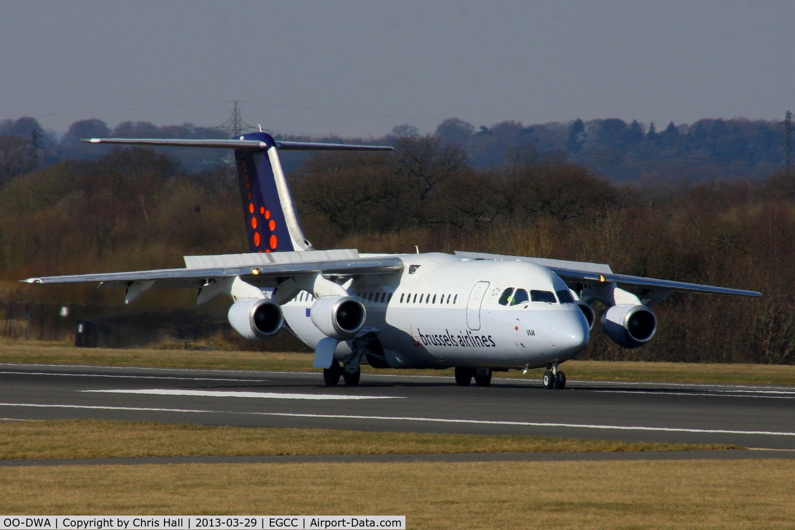 OO-DWA, 1997 British Aerospace Avro 146-RJ100 C/N E3308, Brussels Airways