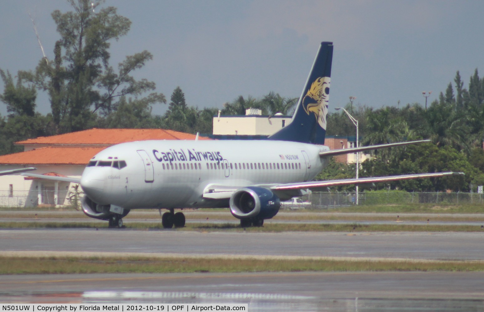 N501UW, 1985 Boeing 737-301 C/N 23231, Capital Airways 737-300 (airline that never did start up)