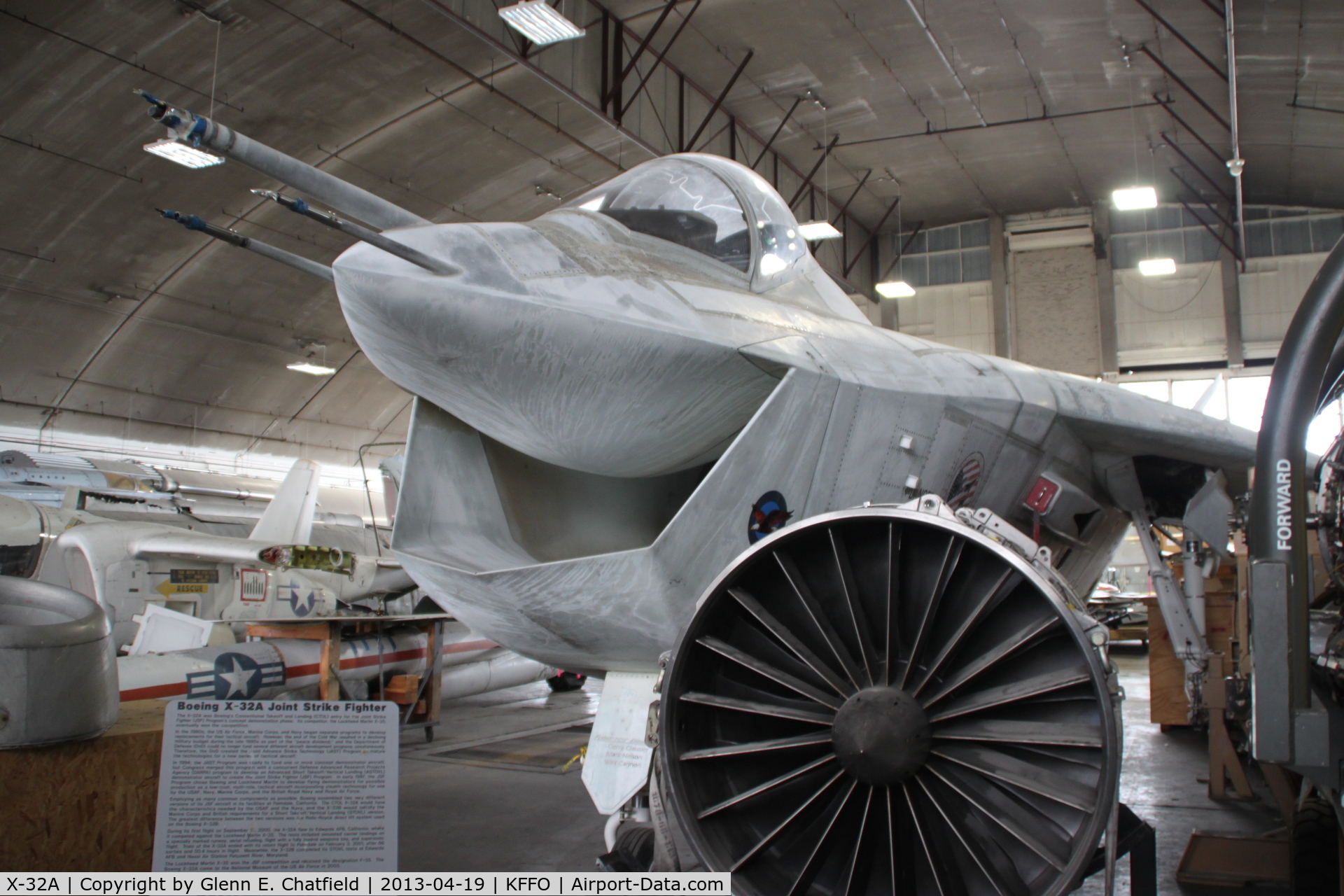 X-32A, 2000 Boeing Joint Strike Fighter C/N CDA1, In the restoration facility