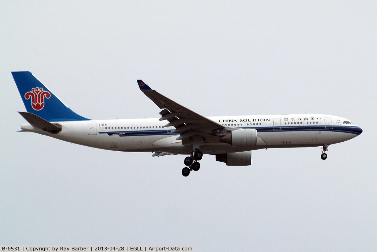 B-6531, 2011 Airbus A330-223 C/N 1233, Airbus A330-223 [1233] (China Southern Airlines) Home~G 28/04/2013