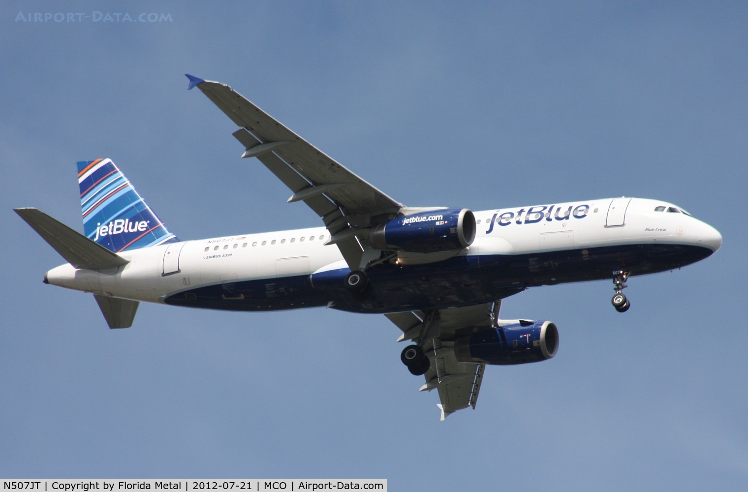 N507JT, 2000 Airbus A320-232 C/N 1240, Jet Blue A320