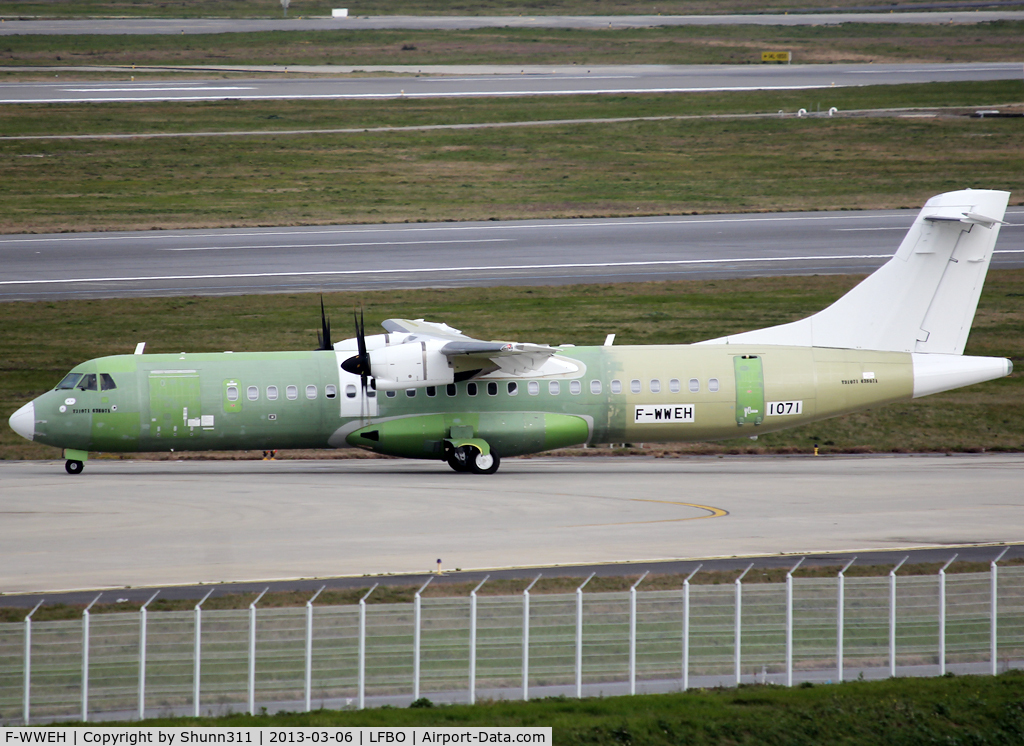 F-WWEH, 2013 ATR 72-600 (72-212A) C/N 1071, C/n 1071 - For Lao Aviation