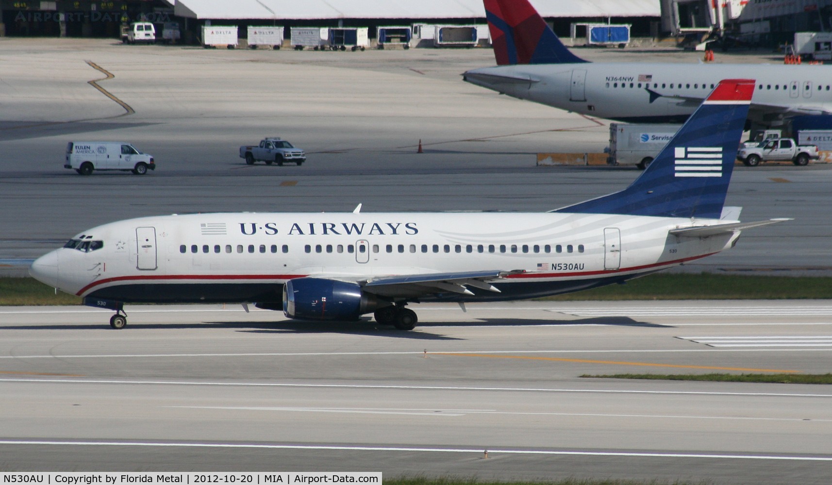 N530AU, 1989 Boeing 737-3B7 C/N 24412, US Airways 737-300 since been retired