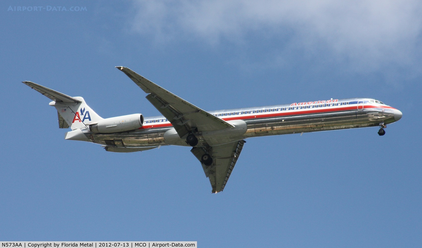 N573AA, 1991 McDonnell Douglas MD-82 (DC-9-82) C/N 53092, American MD-82