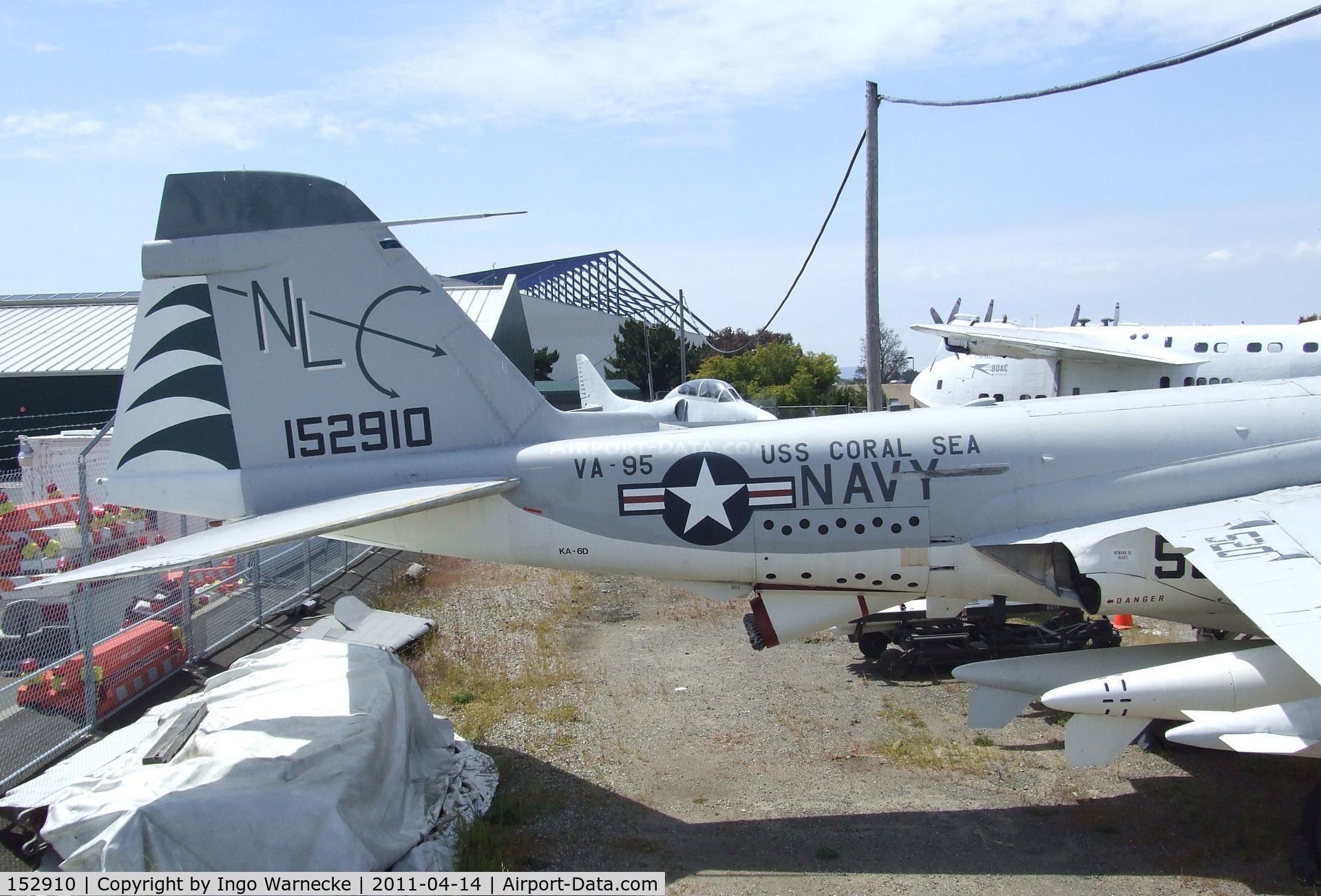 152910, Grumman KA-6D Intruder C/N I-214, Grumman KA-6D Intruder at the Oakland Aviation Museum, Oakland CA