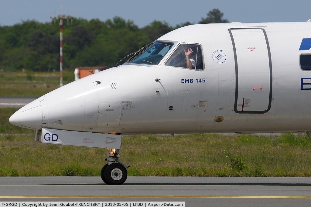 F-GRGD, 1998 Embraer EMB-145EU (ERJ-145EU) C/N 145043, A53206 to NTE and BRU