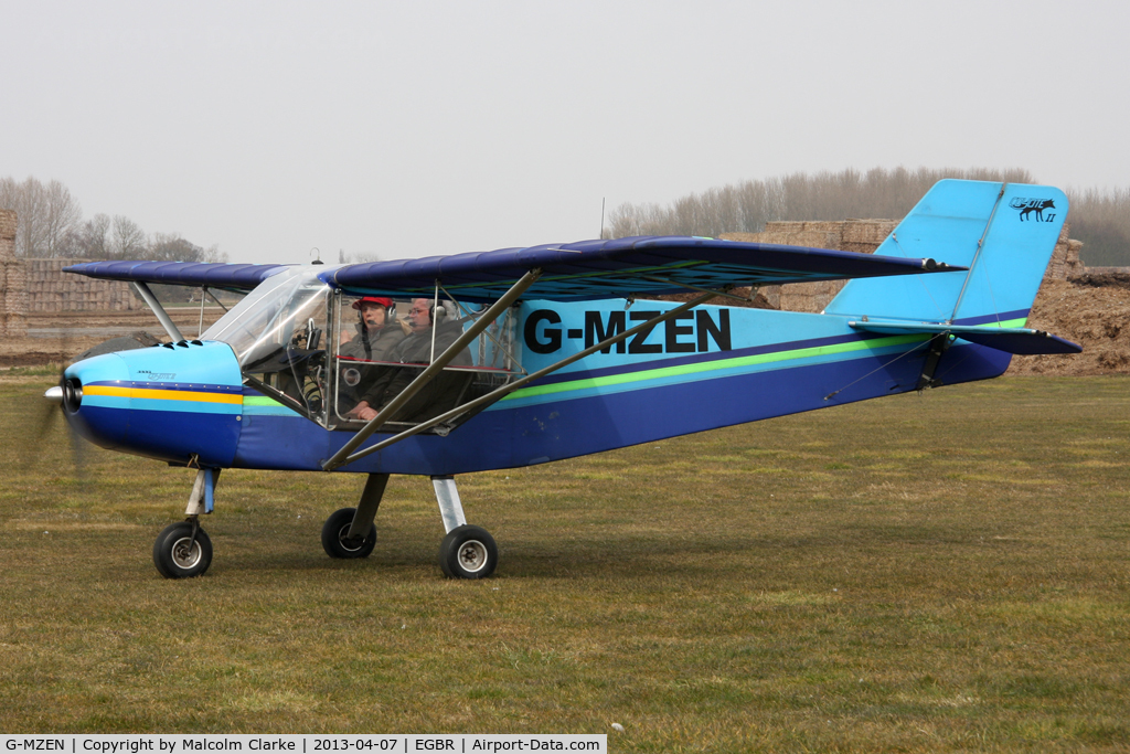 G-MZEN, 1996 Rans S-6ESD Coyote II C/N PFA 204-12823, Rans S6-ESD at The Real Aeroplane Club's Spring Fly-In, Breighton Airfield, April 2013.