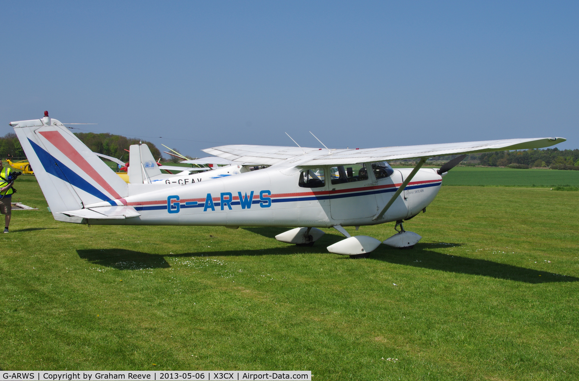 G-ARWS, 1962 Cessna 175C Skylark C/N 17557102, Parked at Northrepps.