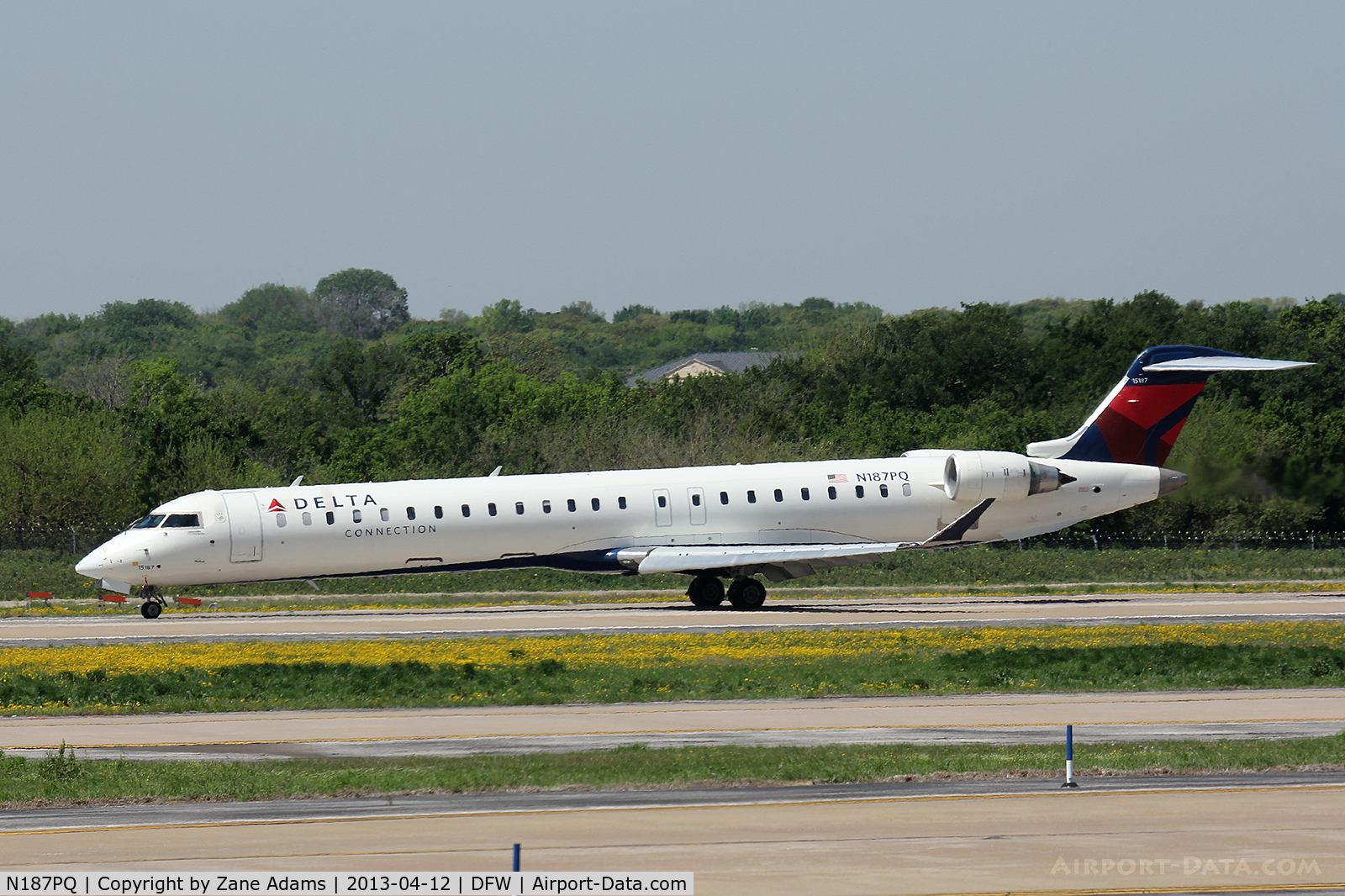 N187PQ, 2008 Bombardier CRJ-900ER (CL-600-2D24) C/N 15187, Delta Airlines at DFW Airport