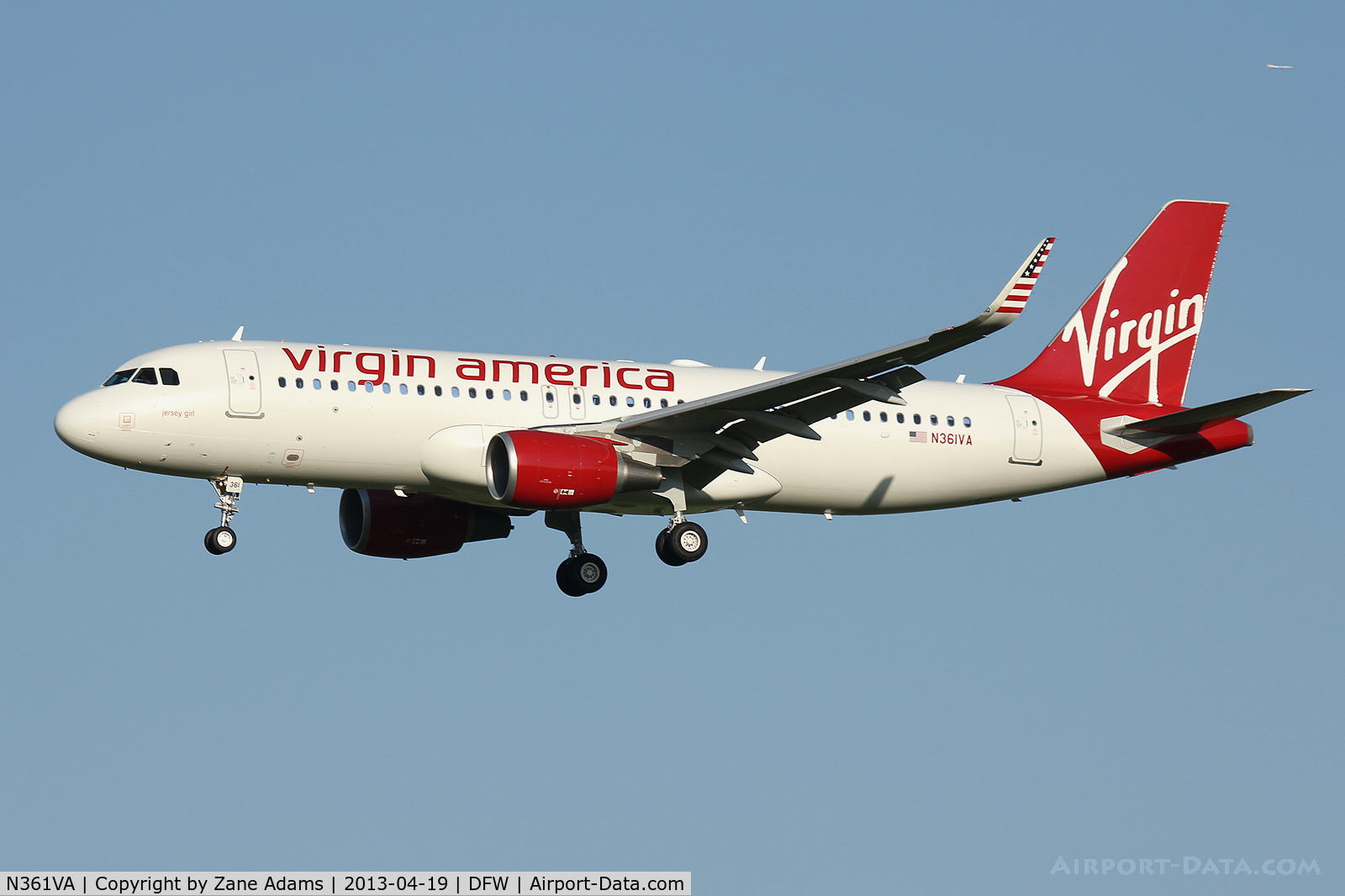 N361VA, 2013 Airbus A320-214 C/N 5515, Virgin Airlines 