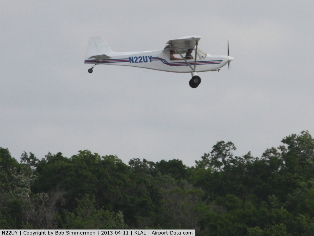 N22UY, 2005 Rans S-7S Courier C/N 0403341, Arriving at Sun N Fun 2013 - Lakeland, FL