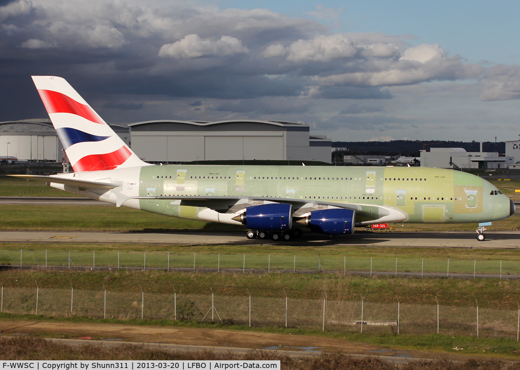 F-WWSC, 2013 Airbus A380-841 C/N 124, C/n 0124 - For British Airways