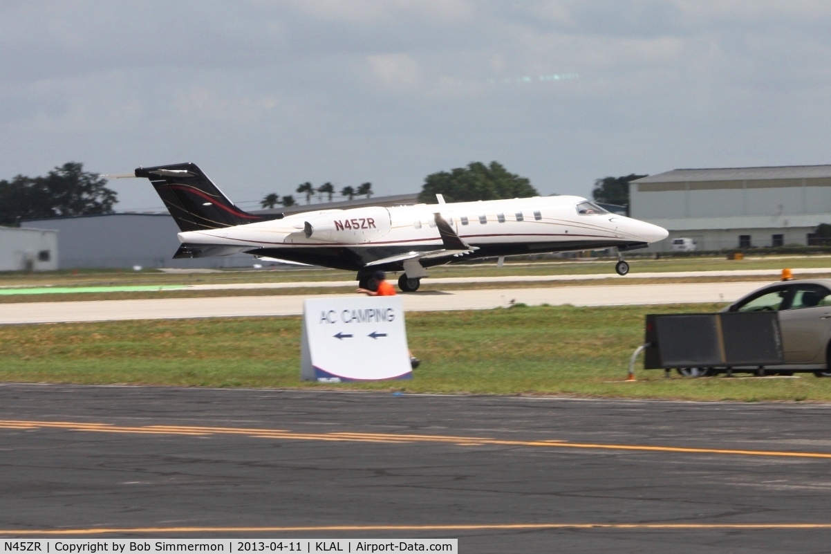 N45ZR, 2004 Learjet 45 C/N 240, Departing RWY 9R during Sun N Fun 2013 - Lakeland, FL