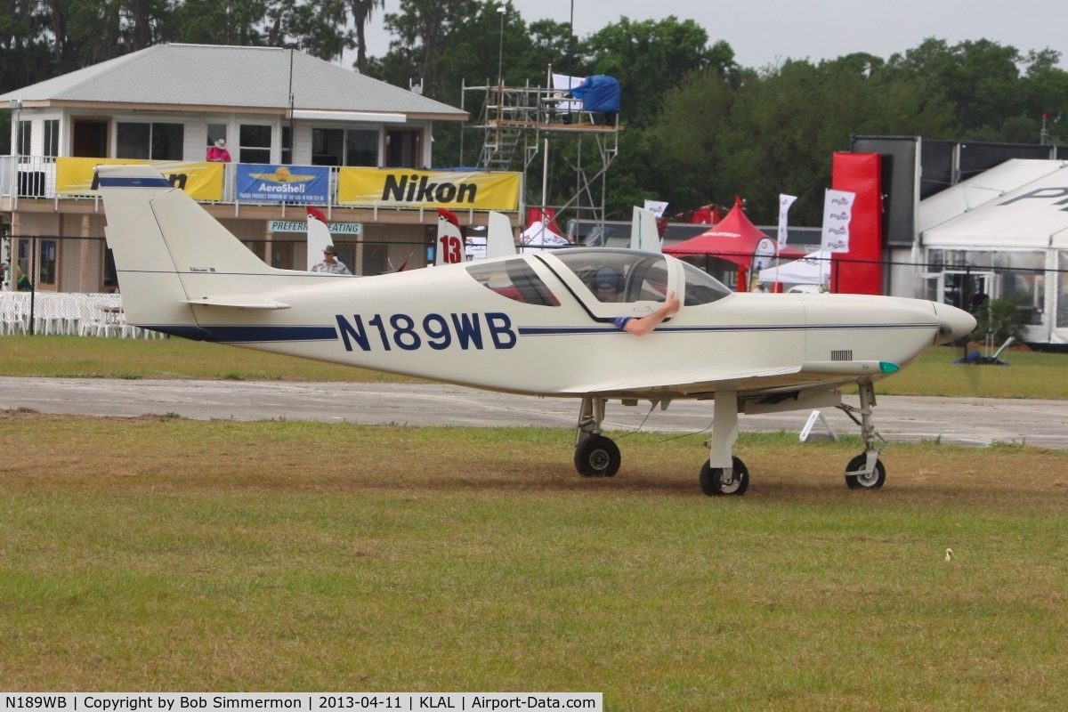 N189WB, 1984 Stoddard-Hamilton Glasair III C/N 3074, Arriving at Sun N Fun 2013 - Lakeland, FL