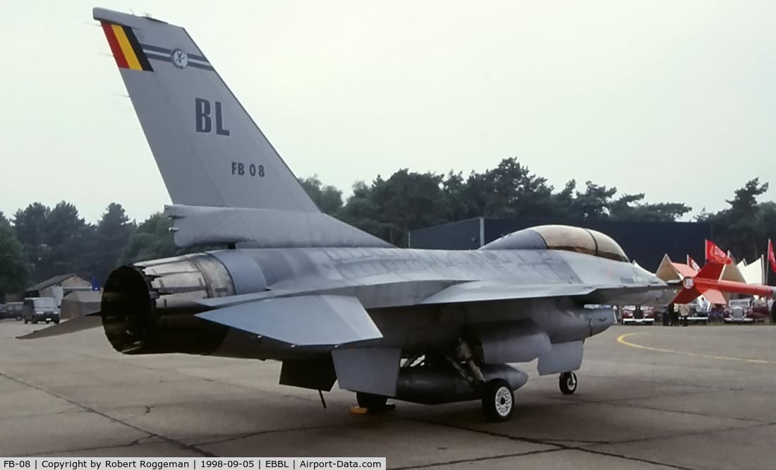 FB-08, 1980 SABCA F-16B Fighting Falcon C/N 6J-8, Tailcode BL.OCU.