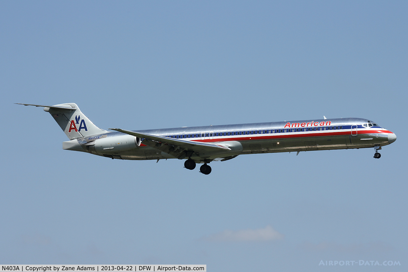 N403A, 1986 McDonnell Douglas MD-82 (DC-9-82) C/N 49314, American Airlines at DFW Airport