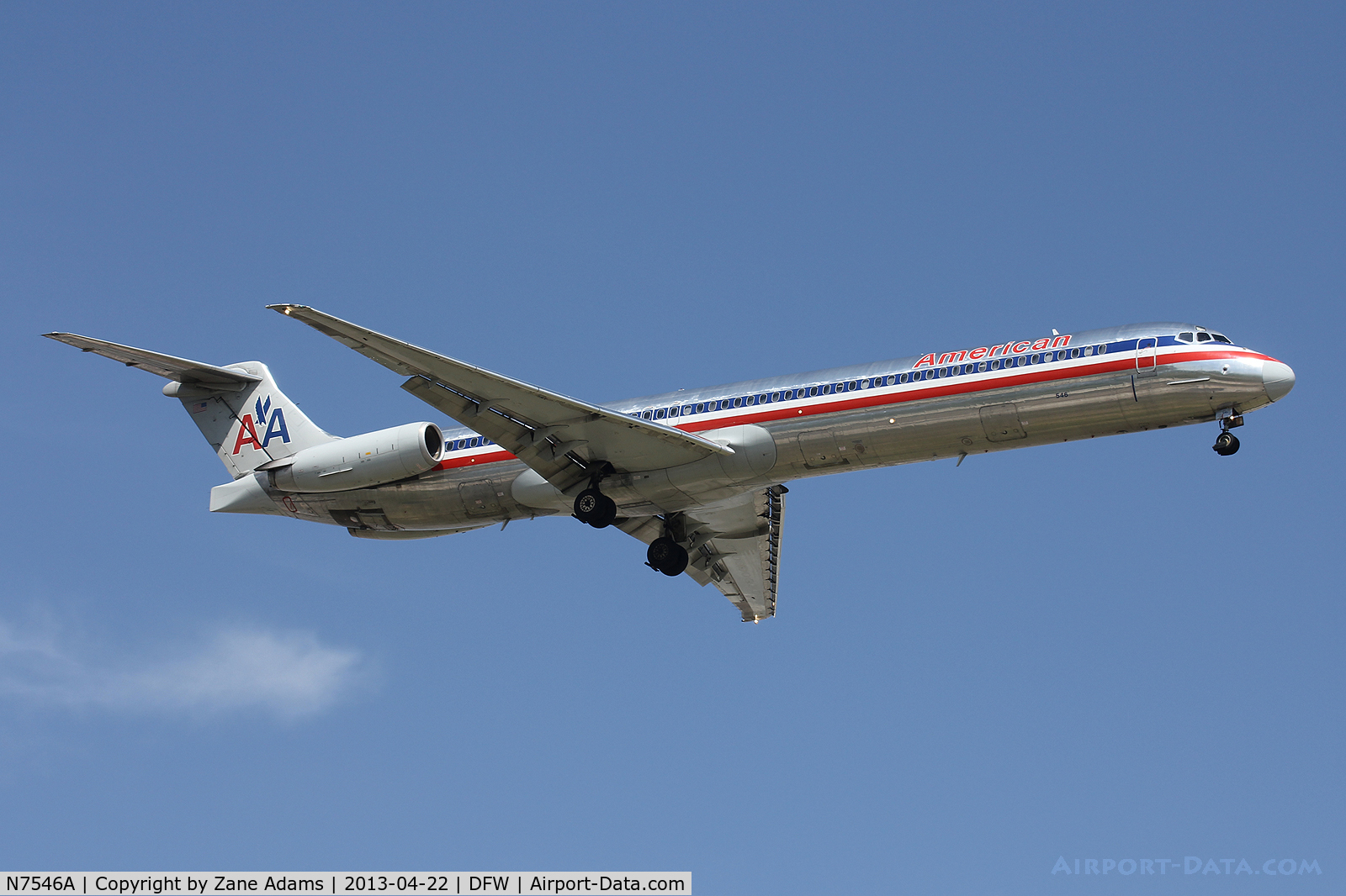 N7546A, 1990 McDonnell Douglas MD-82 (DC-9-82) C/N 53028, American Airlines at DFW Airport
