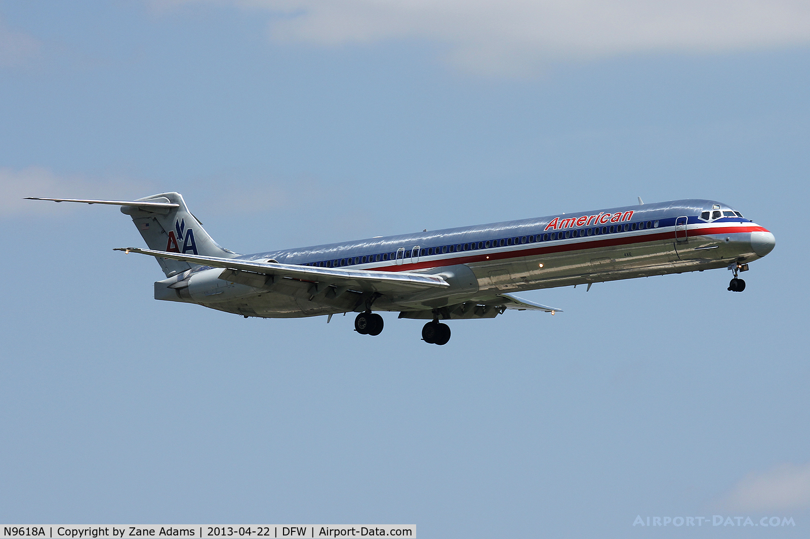N9618A, 1997 McDonnell Douglas MD-83 (DC-9-83) C/N 53565, American Airlines at DFW Airport