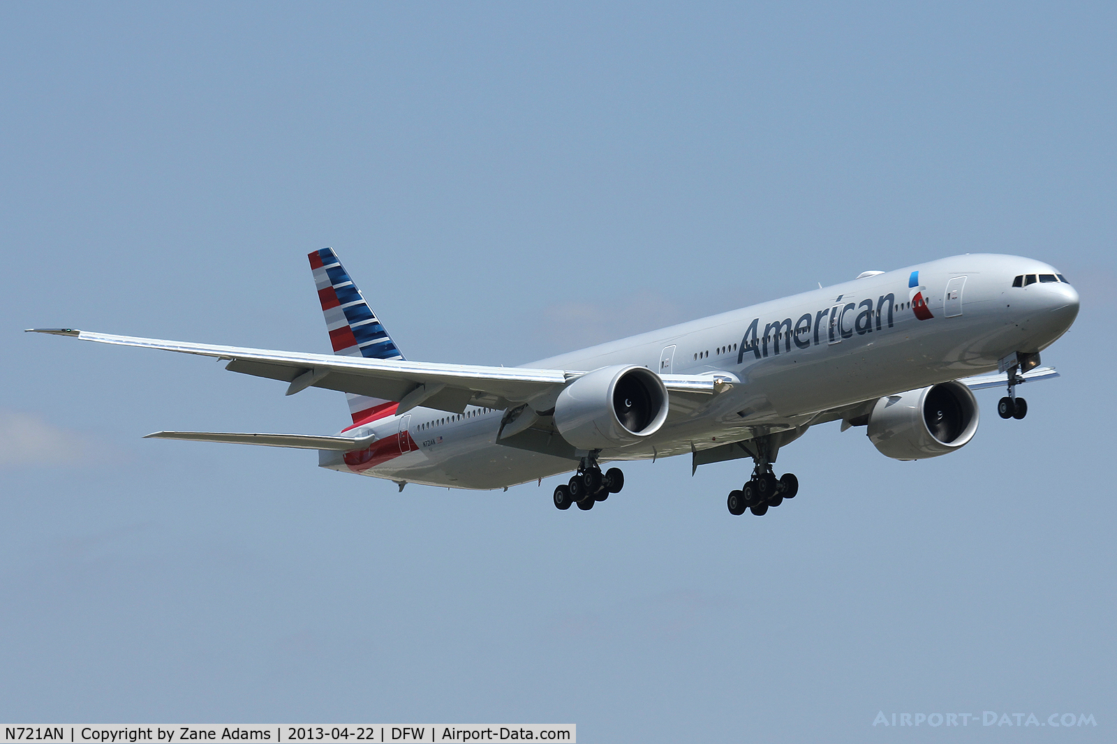 N721AN, 2013 Boeing 777-323/ER C/N 31546, American Airlines New Paint 777 at DFW Airport